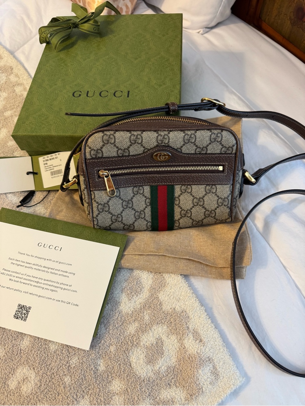 Gucci Ophidia Supreme GG Bag Canvas Crossbody or Shoulder
